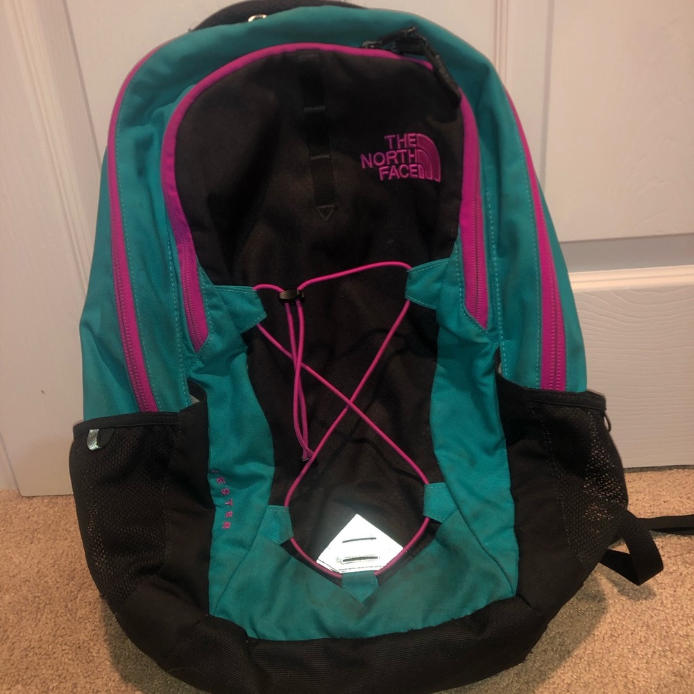 The North Face Jester Backpack (teal/pink)